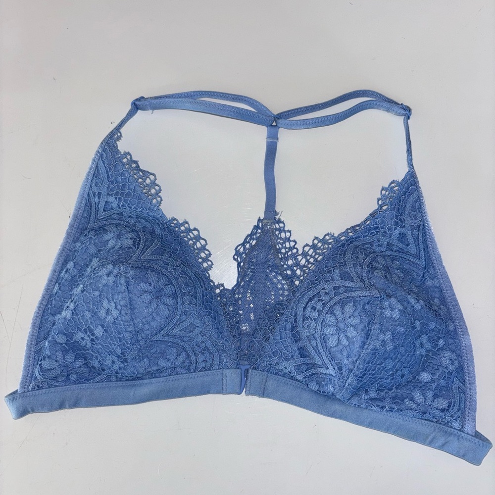 Victoria's Secret Lace Bralette in Soft Blue